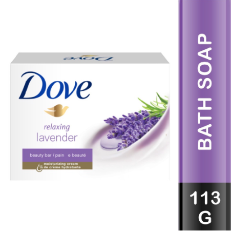 DOVE Relaxing Lavender Beauty Bar Soap 113G